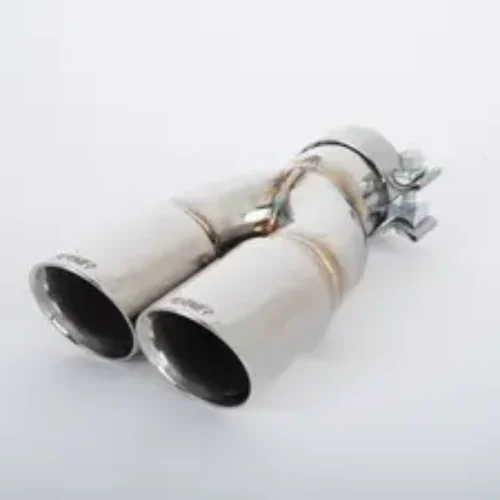 Double Wall Slash Cut Exhaust Tip – 2.75 Inlet – 3.0 OD – Stepped Lef…